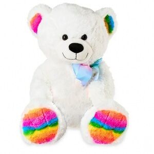 Large white teddy bear 24 in” NEW